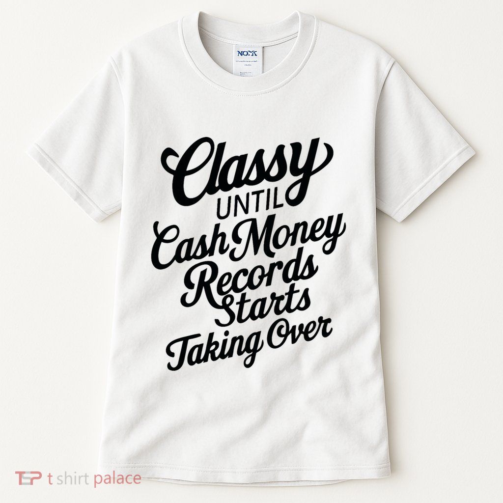 Classy Until Cash Money Records Starts Taking Over Money Tall T-Shirt