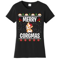 Corgi Ugly Christmas Merry Corgmas Santa Corgi Women's T-Shirt