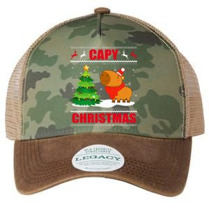 Capy Ugly Christmas Sweater Capybara Lover Christmas Legacy Tie Dye Trucker Hat