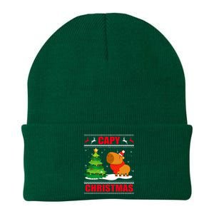 Capy Ugly Christmas Sweater Capybara Lover Christmas Knit Cap Winter Beanie