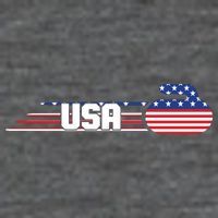 Cool USA Curling Team Sports Logo Flatbill Hat