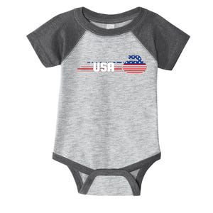 Cool USA Curling Team Sports Logo Infant Baby Jersey Bodysuit