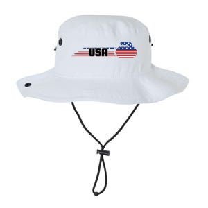 Cool USA Curling Team Sports Logo Legacy Cool Fit Booney Bucket Hat