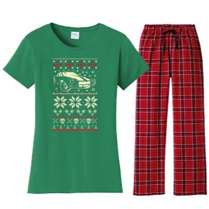 Camaro Ugly Christmas Women's Flannel Pajama Set