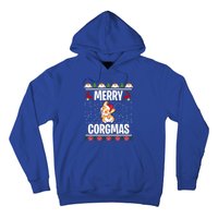 Corgi Ugly Christmas Sweater Merry Corgmas Santa Corgi Gift Hoodie