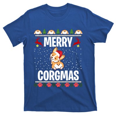 Corgi Ugly Christmas Sweater Merry Corgmas Santa Corgi Gift T-Shirt