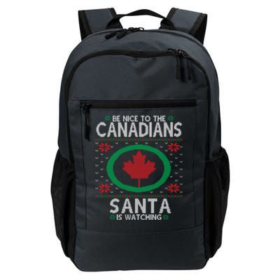 Canadian Ugly Christmas Party Funny Canada Maple Leaf Gift Daily Commute Backpack