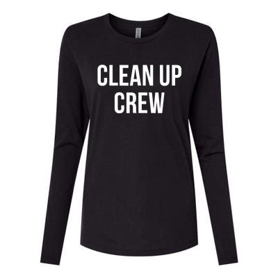 Clean Up Crew Womens Cotton Relaxed Long Sleeve T-Shirt