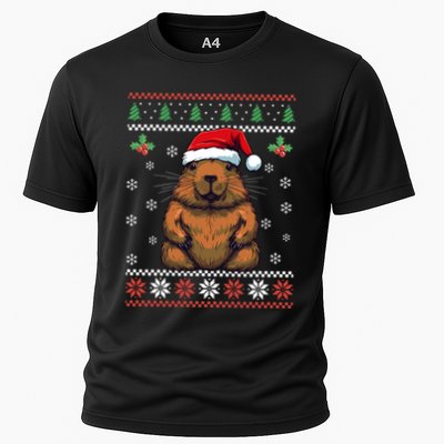 Capybara Ugly Christmas Xmas Dults Gift Performance Shirt