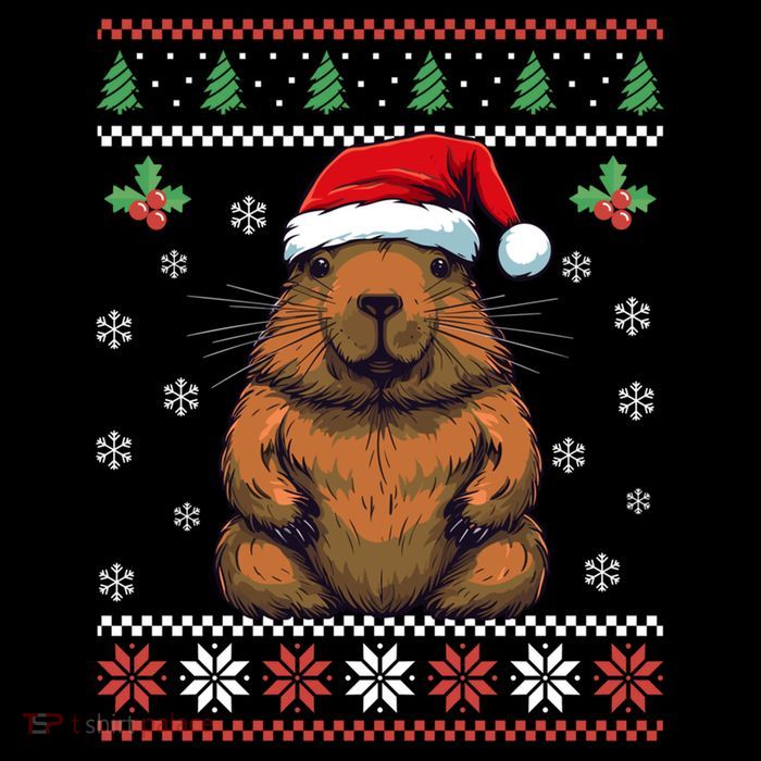 Capybara Ugly Christmas Xmas Dults Gift Impact Tech Backpack