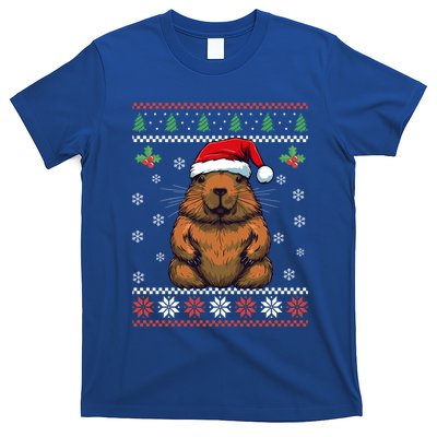 Capybara Ugly Christmas Xmas Dults Gift T-Shirt