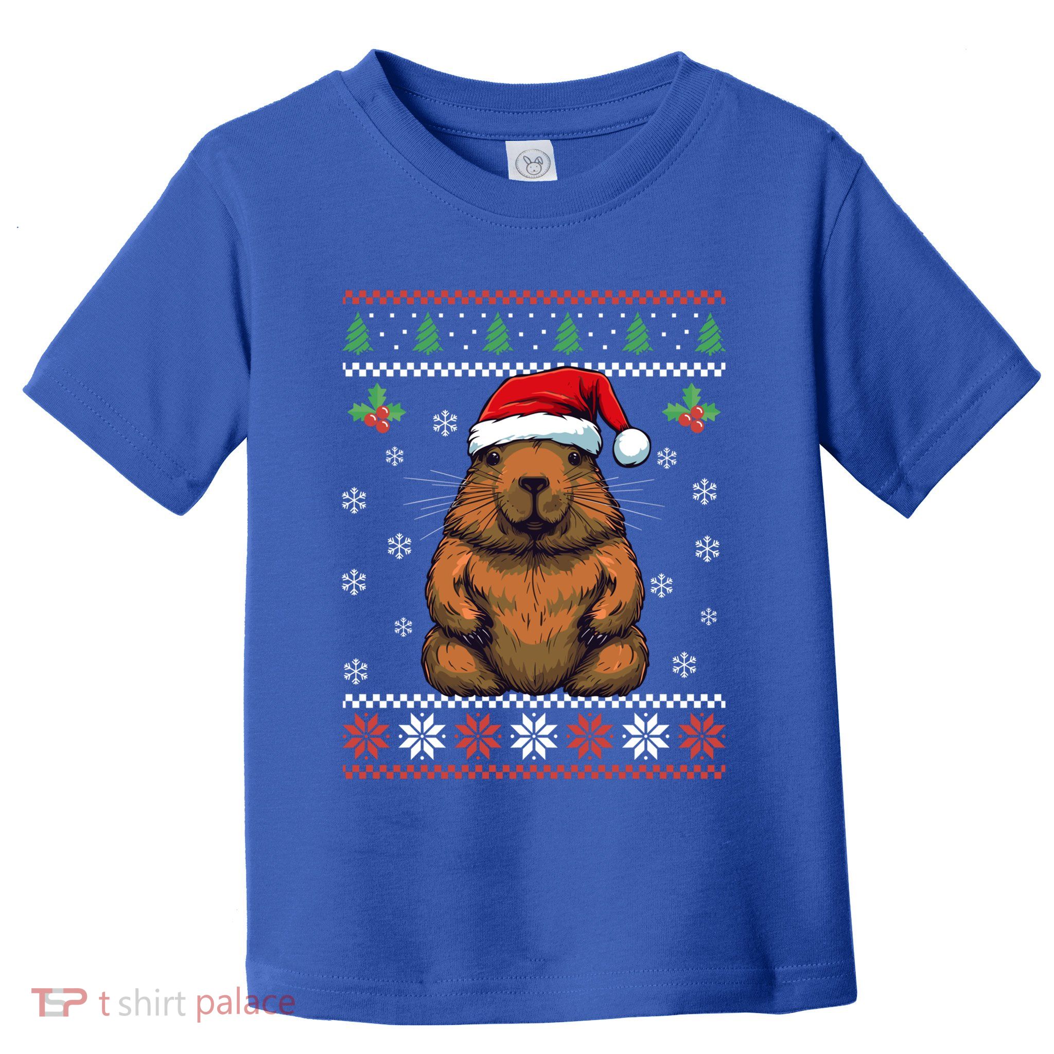 Capybara Ugly Christmas Xmas Dults Gift Toddler T-Shirt