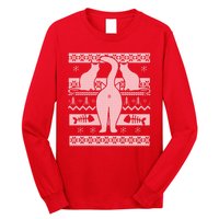 Cat Ugly Christmas Funny Kitten Pet Lovers Xmas Sweatshirt Long Sleeve Shirt