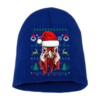 Chicken Ugly Christmas Santa Hat Xmas Boys Girls Cool Gift Short Acrylic Beanie