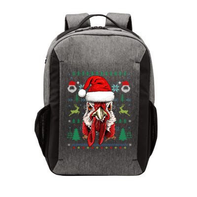 Chicken Ugly Christmas Santa Hat Xmas Boys Girls Cool Gift Vector Backpack