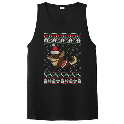 Chihuahua Ugly Christmas Funny Holiday Dog Lover Xmas Gift Funny Gift PosiCharge Competitor Tank