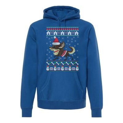 Chihuahua Ugly Christmas Funny Holiday Dog Lover Xmas Gift Funny Gift Premium Hoodie