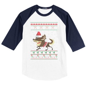 Chihuahua Ugly Christmas Funny Holiday Dog Lover Xmas Gift Funny Gift Baseball Sleeve Shirt