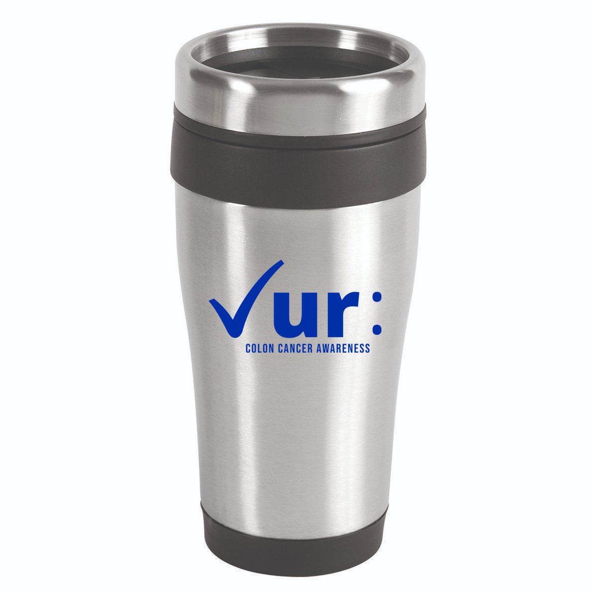 Check Ur Colon Cancer Awareness 16oz Travel Tumbler