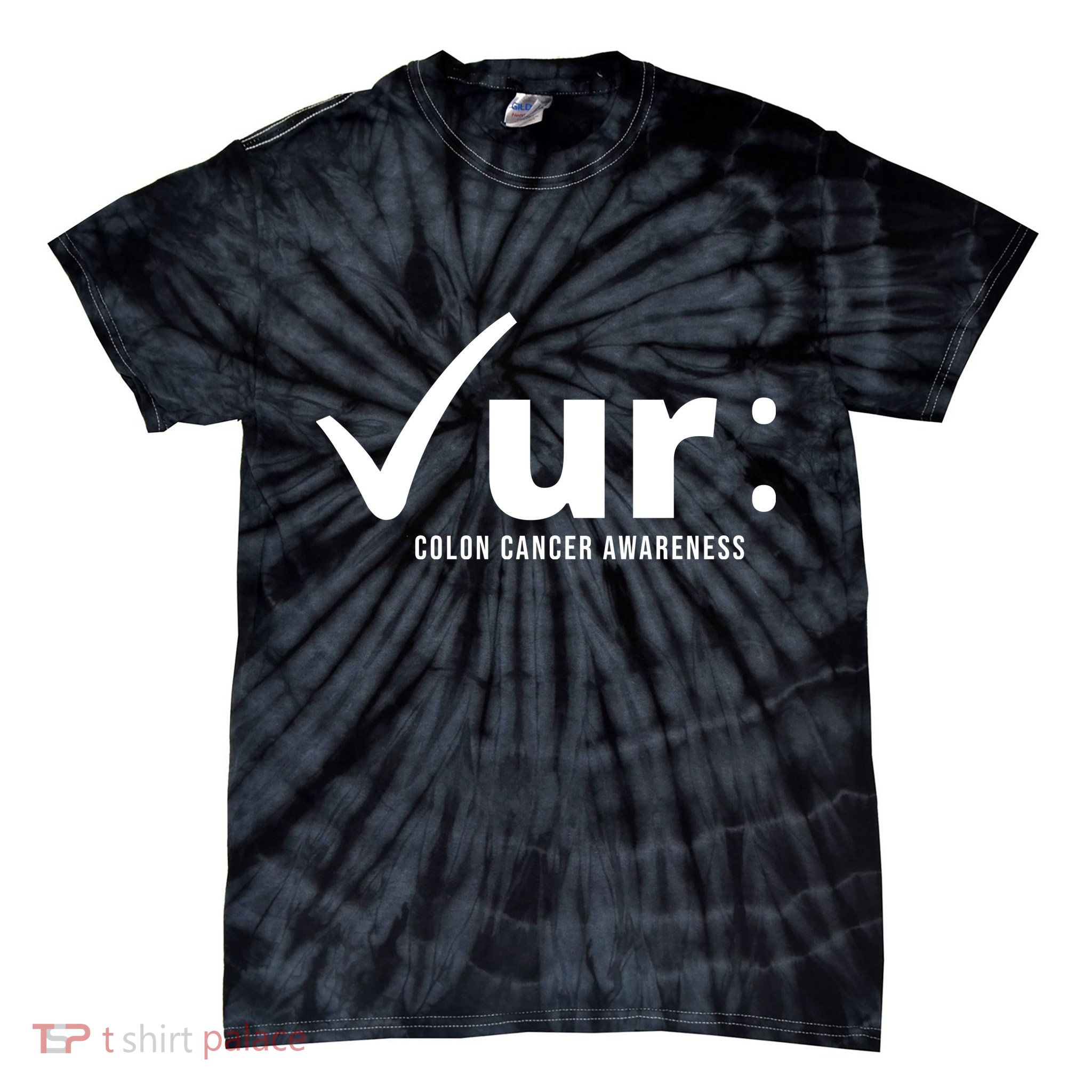 Check Ur Colon Cancer Awareness Tie-Dye T-Shirt