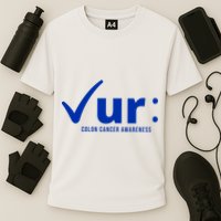 Check Ur Colon Cancer Awareness Cooling Performance Crew T-Shirt