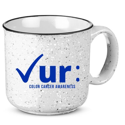 Check Ur Colon Cancer Awareness 15oz Campfire Ceramic Mug