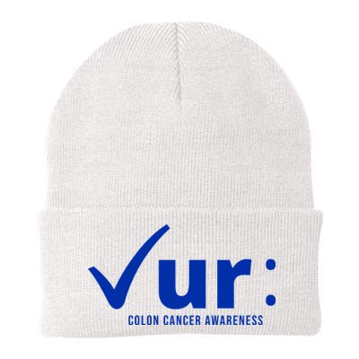 Check Ur Colon Cancer Awareness Beanie