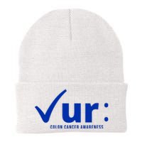 Check Ur Colon Cancer Awareness Knit Cap Winter Beanie