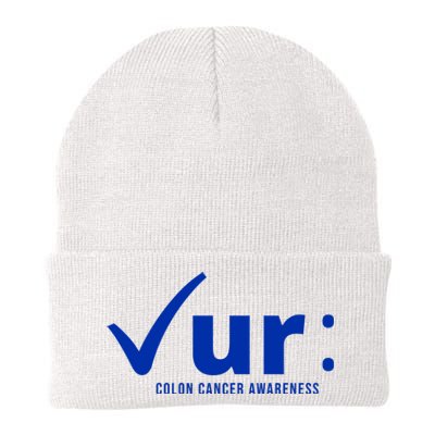 Check Ur Colon Cancer Awareness Knit Cap Winter Beanie