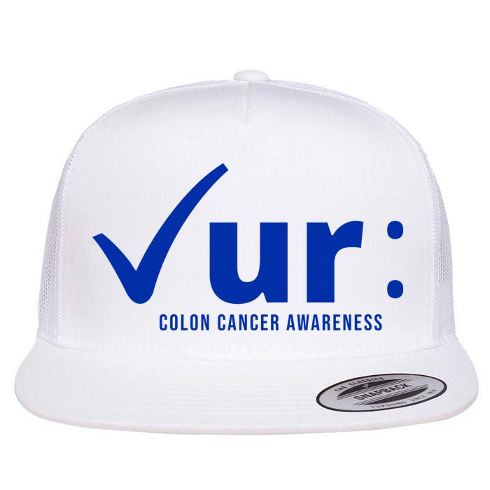 Check Ur Colon Cancer Awareness Flatbill Hat