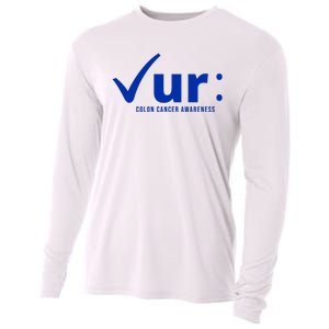 Check Ur Colon Cancer Awareness Cooling Performance Long Sleeve Crew