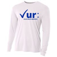 Check Ur Colon Cancer Awareness Cooling Performance Long Sleeve Crew