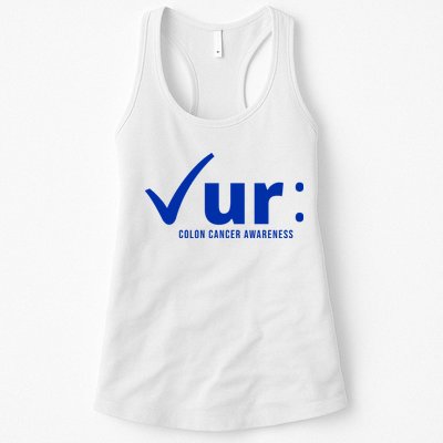 Check Ur Colon Cancer Awareness Womens Tank Top