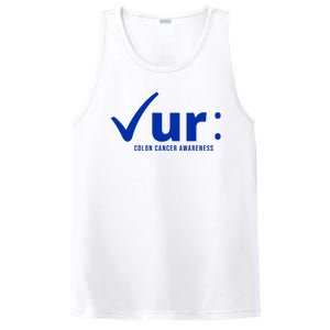 Check Ur Colon Cancer Awareness PosiCharge Competitor Tank