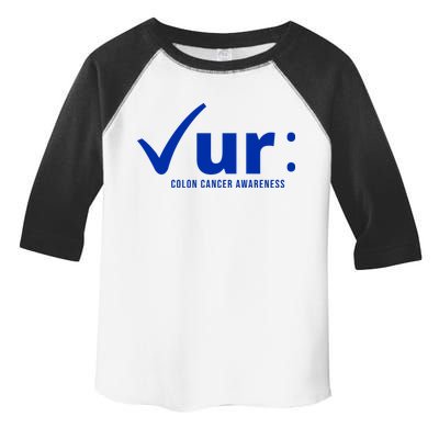 Check Ur Colon Cancer Awareness Toddler Fine Jersey T-Shirt