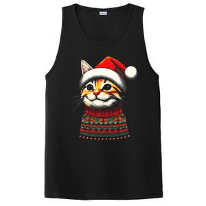 Cat Ugly Christmas Sweater Pajamas  PosiCharge Competitor Tank