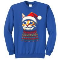 Cat Ugly Christmas Sweater Pajamas  Sweatshirt