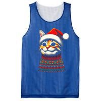 Cat Ugly Christmas Sweater Pajamas  Mesh Reversible Basketball Jersey Tank