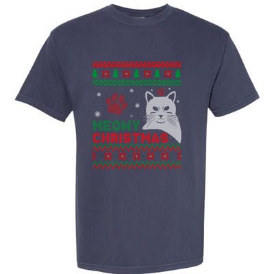 Cat Ugly Christmas Garment-Dyed Heavyweight T-Shirt