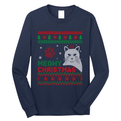 Cat Ugly Christmas Long Sleeve Shirt