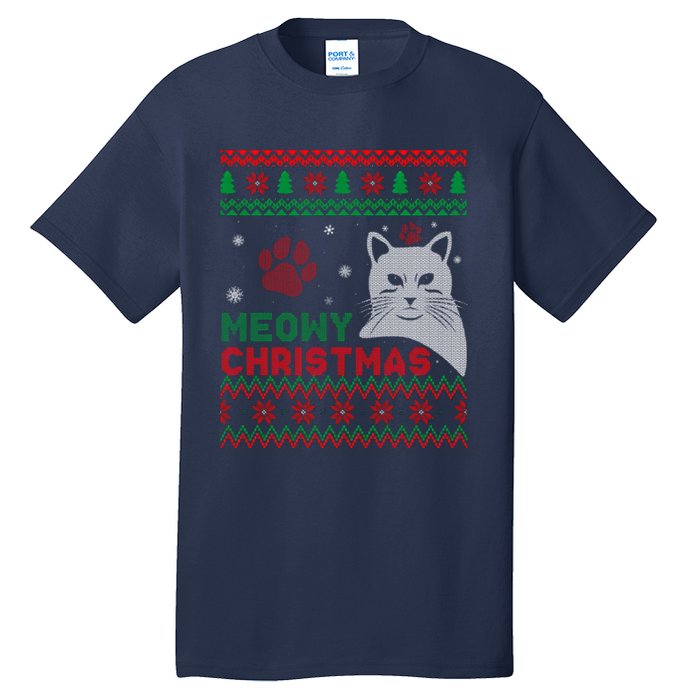 Cat Ugly Christmas Tall T-Shirt