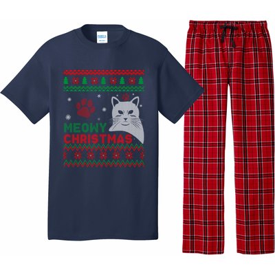 Cat Ugly Christmas Pajama Set