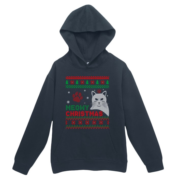 Cat Ugly Christmas Urban Pullover Hoodie