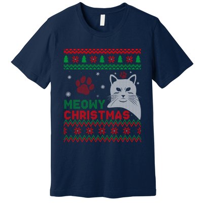 Cat Ugly Christmas Premium T-Shirt