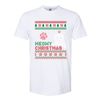 Cat Ugly Christmas Softstyle CVC T-Shirt