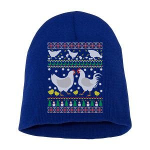 Chicken Ugly Christmas Farm Animal Funny Holiday Xmas Gift Short Acrylic Beanie