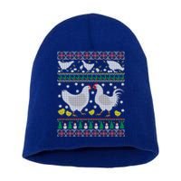 Chicken Ugly Christmas Farm Animal Funny Holiday Xmas Gift Short Acrylic Beanie