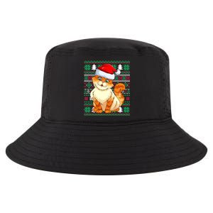 Cat Ugly Christmas For Santa Lovers Funny Cat Xmas Funny Gift Cool Comfort Performance Bucket Hat