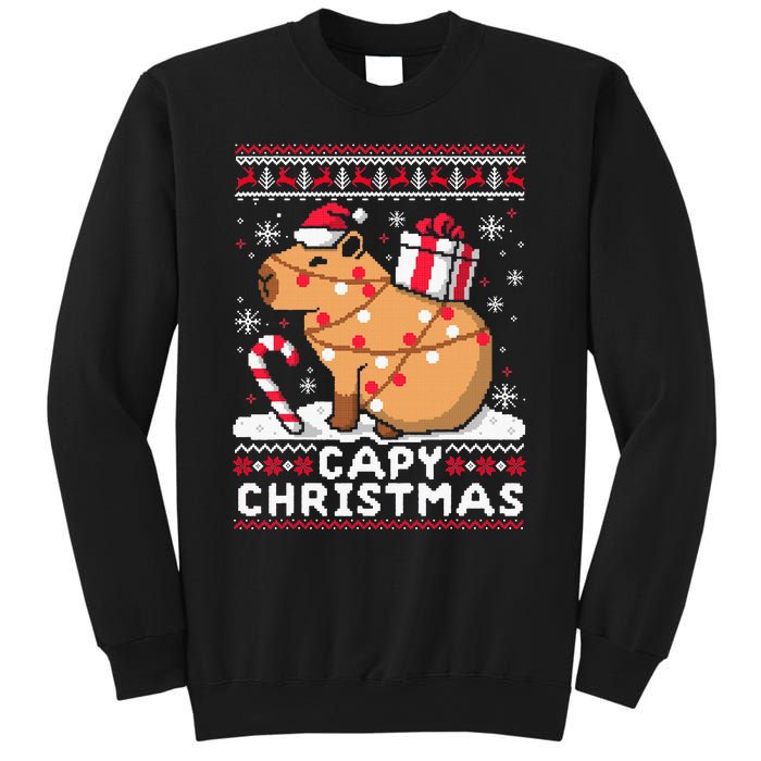 Capy Ugly Christmas Sweater Capybara Lover Christmas Sweatshirt