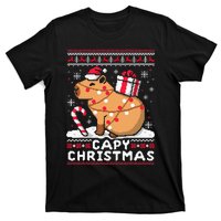 Capy Ugly Christmas Sweater Capybara Lover Christmas T-Shirt